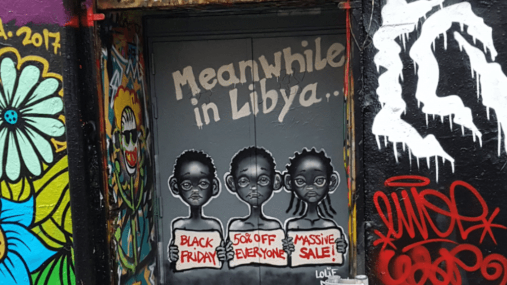 Das aktuelle Bild hat keinen Alternativtext. Der Dateiname ist: Meanwhile-in-Libya.png